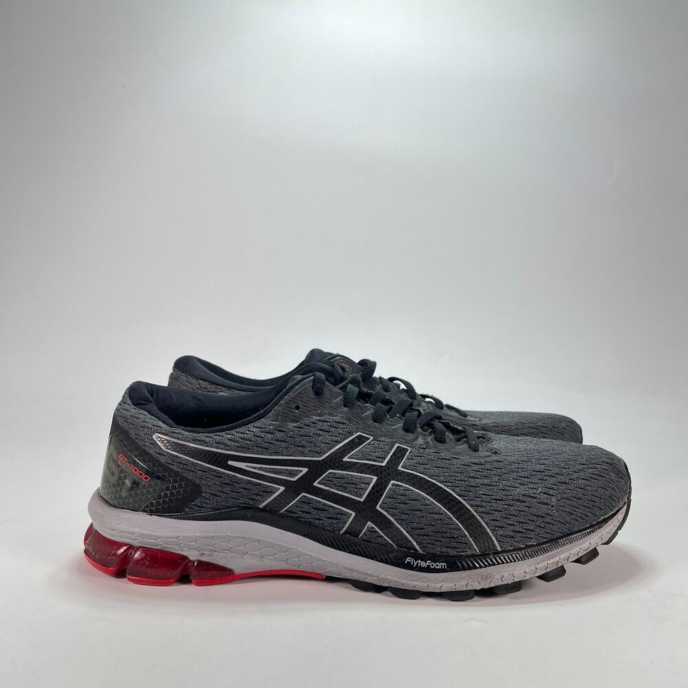 ASICS GT-1000 Athletic Gray Black Red Running Shoes Men’s Size 11.5 4E
